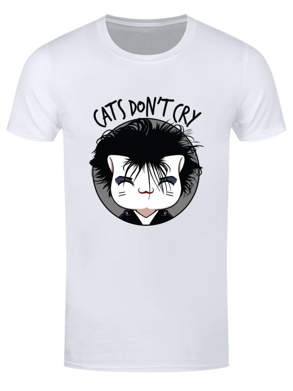 VIPets Cats Don’t Cry Men’s White T-Shirt