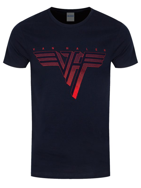 Van Halen Classic Logo Men’s Navy T-Shirt