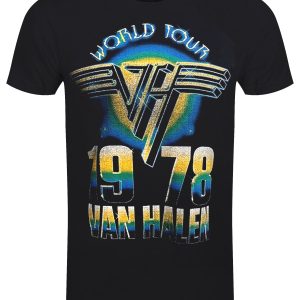 Van Halen World Tour ’78 Men’s Black T-Shirt