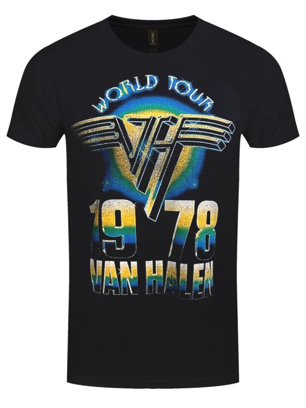 Van Halen World Tour ’78 Men’s Black T-Shirt