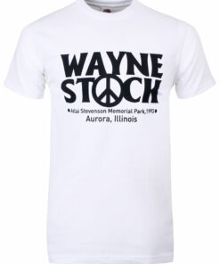 Wayne Stock White Mens T Shirt 1