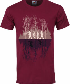 Where Theres A Will Mens Burgundy T Shirt 1