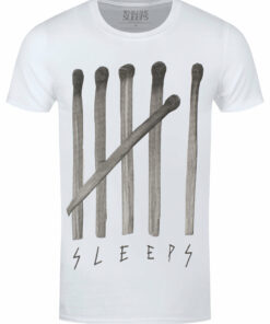 While She Sleeps Matches Mens White T Shirt 1