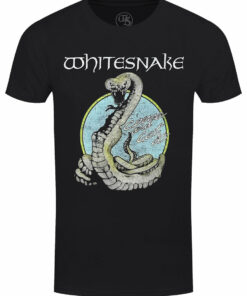 Whitesnake Circle Snake Mens Black T shirt 1
