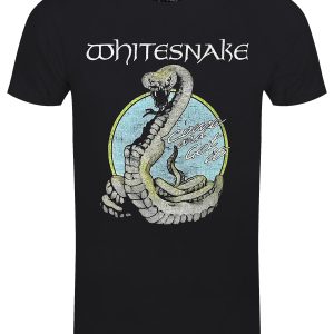 Whitesnake Circle Snake Men’s Black T-shirt