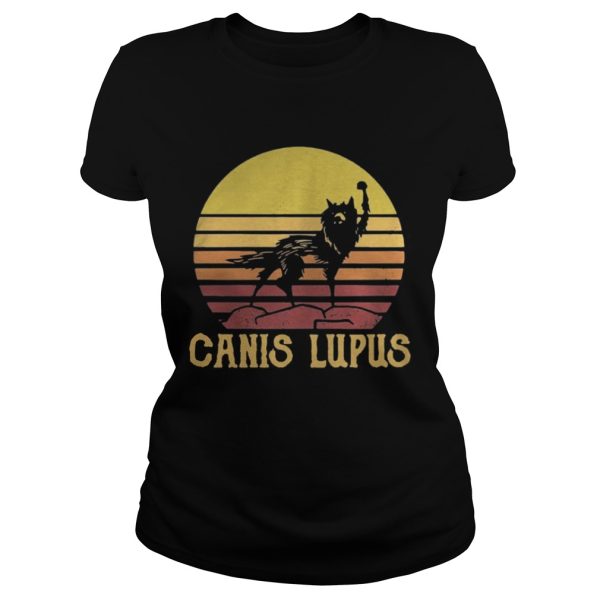 Wolf Canis lupus vintage shirt