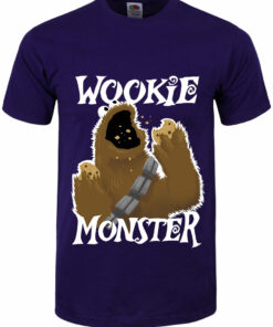 Wookie Monster Mens Purple T Shirt 1