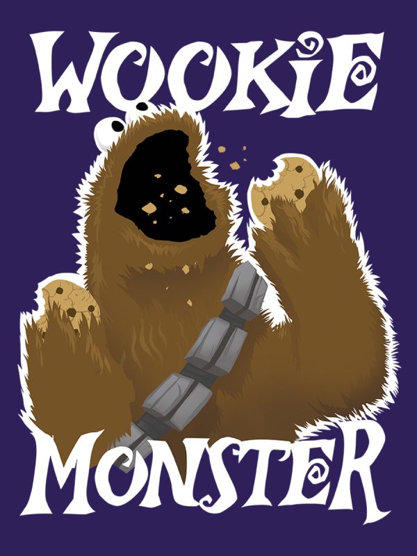 Wookie Monster Men’s Purple T-Shirt