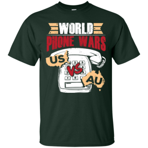 World Phone Wars USA Vs. AU T-Shirt