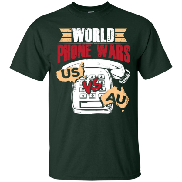 World Phone Wars USA Vs. AU T-Shirt