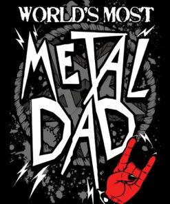 World's Most Metal Dad Men's Black T-Shirt 2 Worlds Most Metal Dad Mens Black T Shirt 3