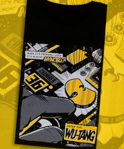 Wu-Tang Clan Invincible Men's Black T-Shirt 2 Wu Tang Clan Invincible Mens Black T Shirt 3