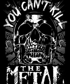 You Cant Kill The Metal Mens Black T Shirt 3