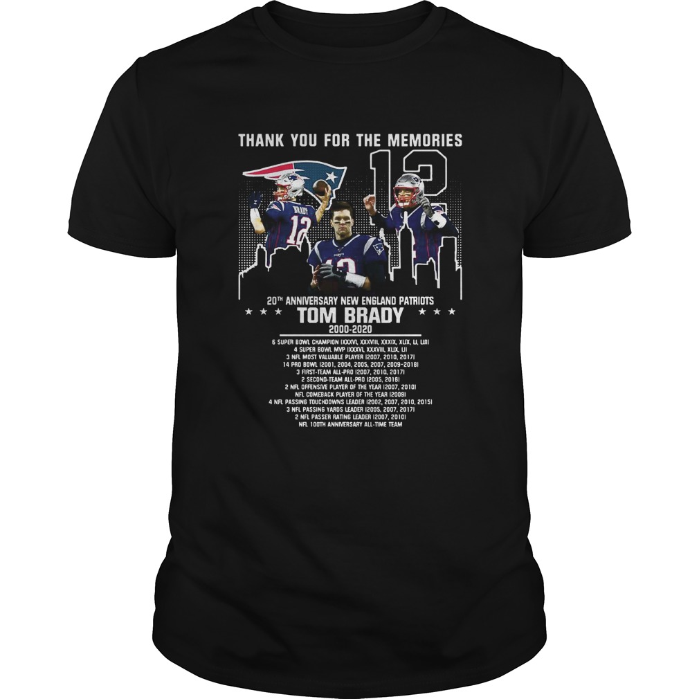 Tom Brady 2000 2023 Thank You For The Memories Shirt,, 49% OFF