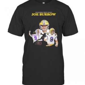 2019 Heisman Trophy Winners Joe Burrow Lsu Tigers Signature T-Shirt