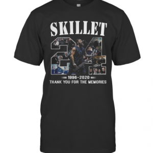 24 Skillet 1996 2020 Thank You For The Memories T-Shirt