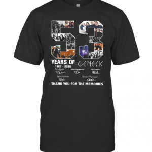 53 Years Of 1967 2020 Genesis Thank You For The Memories T-Shirt