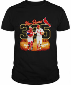 Adam Wainwright and Yadier Molina St Louis Cardinals new record shirt 1