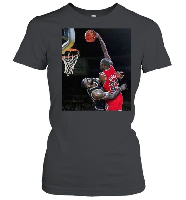 Air Mj Dunk Over Lbj High Quality Custom shirt