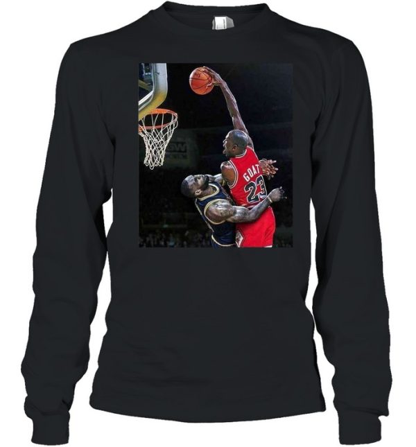 Air Mj Dunk Over Lbj High Quality Custom shirt