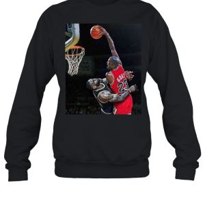 Air Mj Dunk Over Lbj High Quality Custom shirt 4