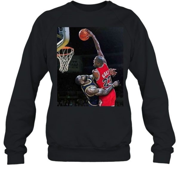 Air Mj Dunk Over Lbj High Quality Custom shirt