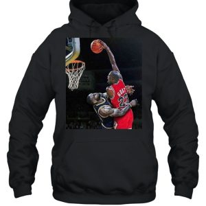 Air Mj Dunk Over Lbj High Quality Custom shirt 5