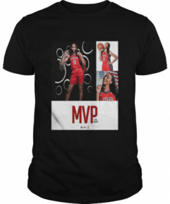 Aja wilson is 2022 fiba women's basketball world cup mvp shirt 1