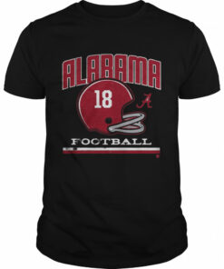 Alabama Crimson Tide Vintage Football Helmet Shirt 1