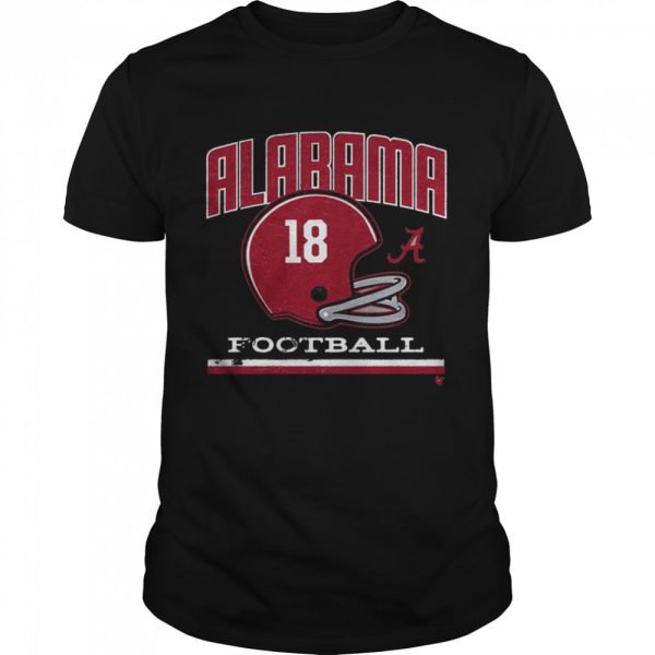 Alabama Crimson Tide Vintage Football Helmet Shirt