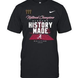 Alabama Roll Tide Script A History Made National Champions Locker Room shirt