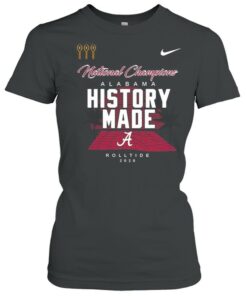 Alabama Roll Tide Script A History Made National Champions Locker Room shirt 2