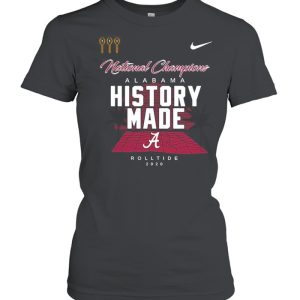 Alabama Roll Tide Script A History Made National Champions Locker Room shirt