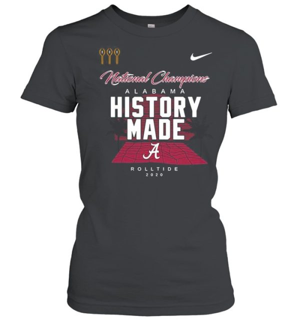 Alabama Roll Tide Script A History Made National Champions Locker Room shirt