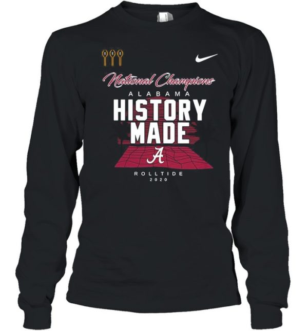 Alabama Roll Tide Script A History Made National Champions Locker Room shirt