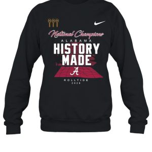 Alabama Roll Tide Script A History Made National Champions Locker Room shirt 4