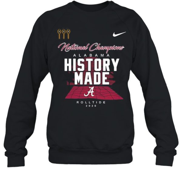 Alabama Roll Tide Script A History Made National Champions Locker Room shirt