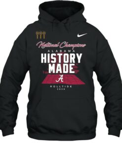 Alabama Roll Tide Script A History Made National Champions Locker Room shirt 5