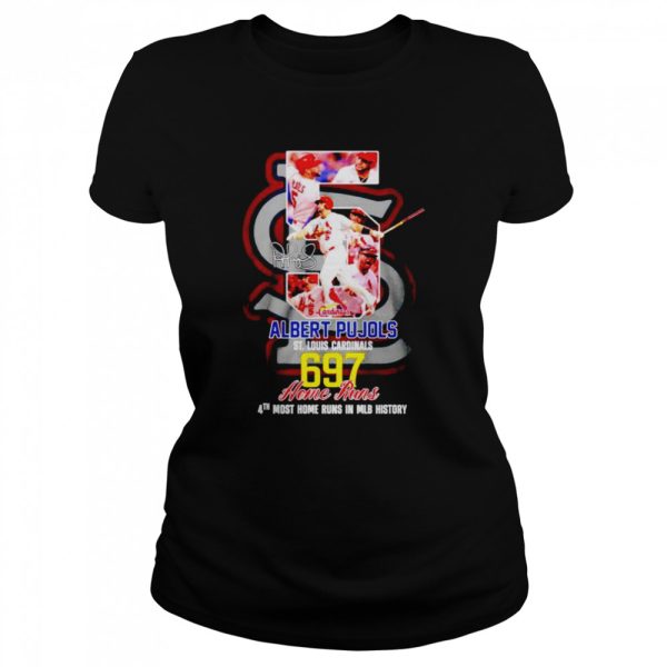 Albert Pujols St Louis Cardinals 697 home runs shirt