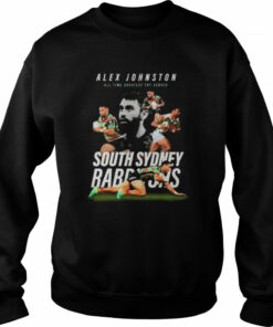 Alex Johnston all time greatest try scogin south sydney radruns shirt 4