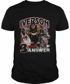 Allen Iverson Vintage Bootleg The Answer Philadelphia 76ers shirt 1
