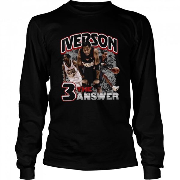 Allen Iverson Vintage Bootleg The Answer Philadelphia 76ers shirt