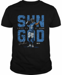 Amon Ra St Brown Detroit Sun God signature shirt 1