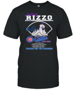 Anthony rizzo cubs thanks for the memories signature shirt 1