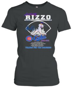 Anthony rizzo cubs thanks for the memories signature shirt 1 Anthony rizzo cubs thanks for the memories signature shirt 2