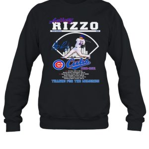 Anthony rizzo cubs thanks for the memories signature shirt 4