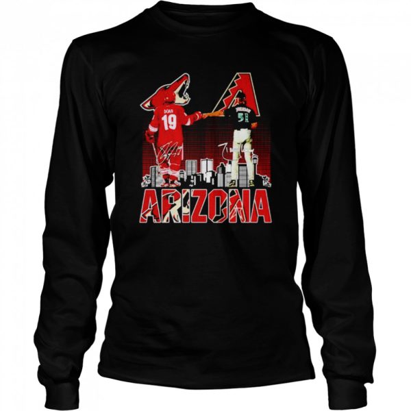 Arizona sport teams Doan and Johnson signatures shirt