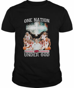 Arkansas Razorbacks one nation under god American flag 2022 shirt 1