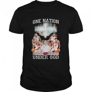 Arkansas Razorbacks one nation under god American flag 2022 shirt