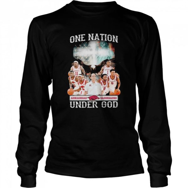 Arkansas Razorbacks one nation under god American flag 2022 shirt